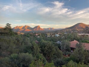 View from back patio -- ever-changing sky