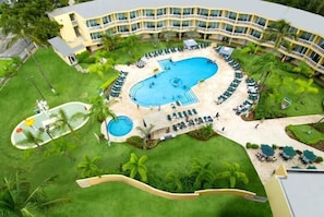 Aerial view of our property.