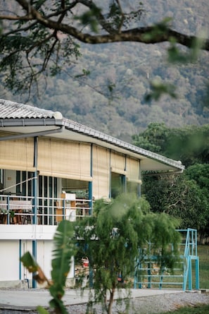 View of Sunrise Villa from the vast garden