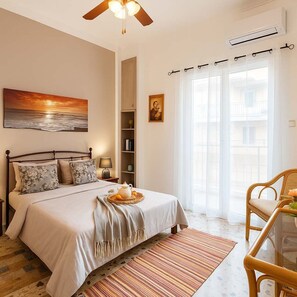 Bedroom 1 – Double Bed with Stylish Neutral Tones

