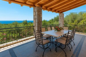 Seaviews from the property exterior