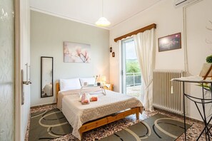 Bright bedroom area