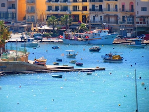 Part of Marsascala promenade.