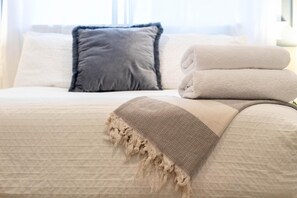 Sink into high thread count linens and delightful details