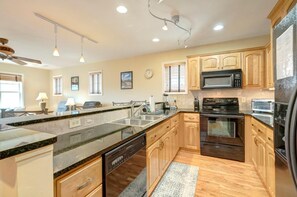 Kitchen--- Granite Counter-tops, Fully Equipped