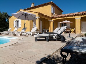 Water, Sky, Building, Window, Azure, House, Shade, Outdoor Furniture, Cottage, Residential Area