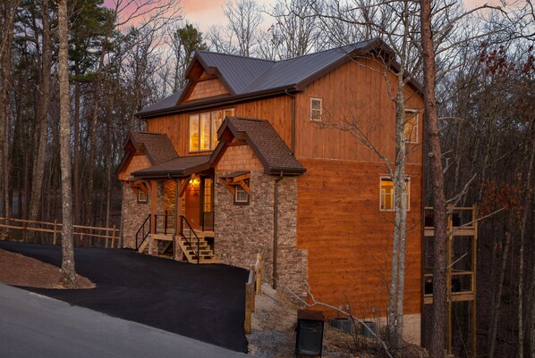 Exterior Twilight View 
