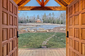 Looking out the Front Doors