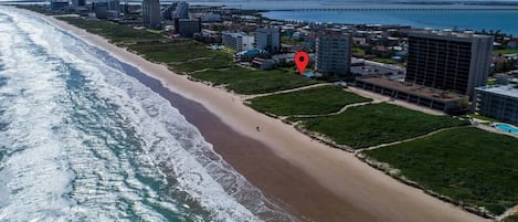 Prime beach front building location with private beach access