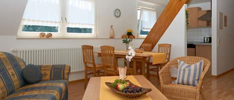 Ferienwohnung "Talblick", 63 qm, 1 Schlafzimmer, max. 2 Personen