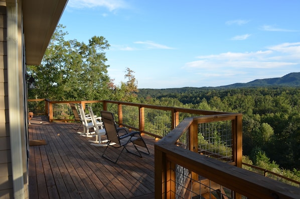 Large Deck with Wonderful Views