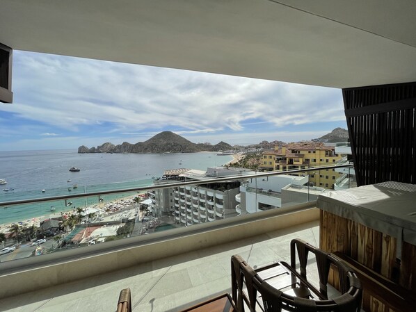 View from the balcony of our 3 units