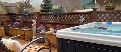 Hot Tub, Chair, and Mt Si