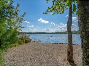 The lake in the summer.