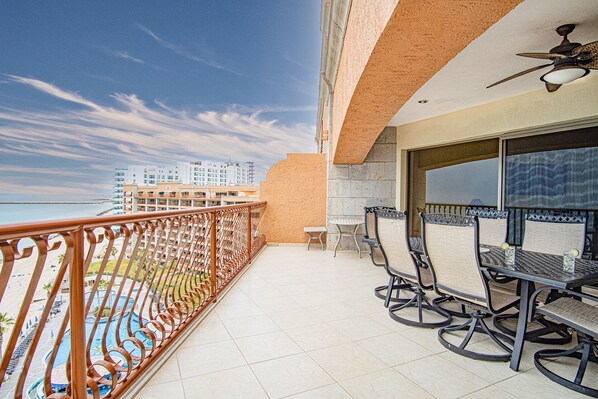 patio with its views