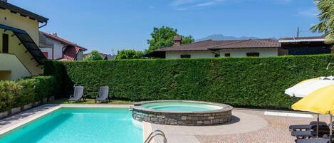 Water, Plant, Property, Sky, Azure, Swimming Pool, Tree, Building, Shade, Landscape