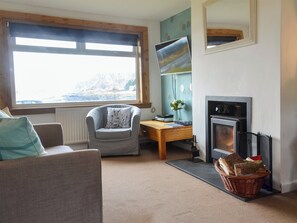 Light and airy living area | Seaview Cottage, Ellenabeich, near Oban