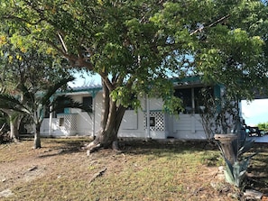 View from the road - breezeway on the right