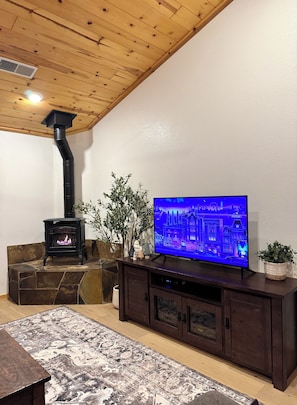 50” Smart TV with Roku Live & streaming apps available with your login.