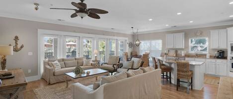 The large open concept floor plan is perfect for the entire family to spend time together!