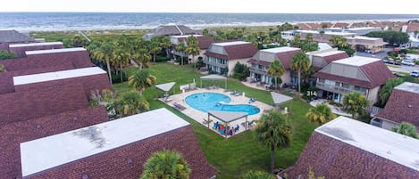 Aerial view of Captain John Fripp Villas