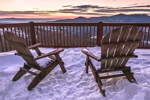 Watch the sun set over snowy peaks from your private deck—pure magic in every season.