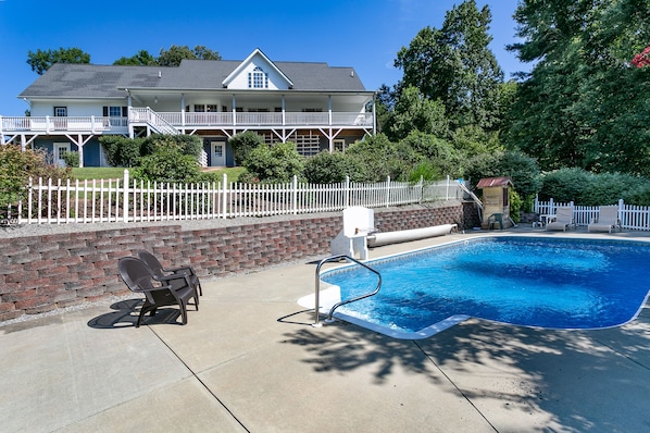 Back view of the Home with Pool