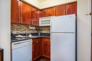Prepare a small meal in your kitchen.