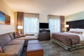 Drift to sleep in a comfortable bed after a wonderful day outside.