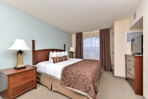 Drift to sleep in a comfortable bed after a wonderful day outside.
