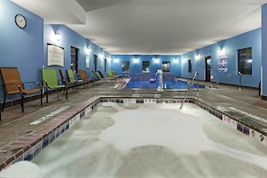Spend time with family and friends in the indoor pool.