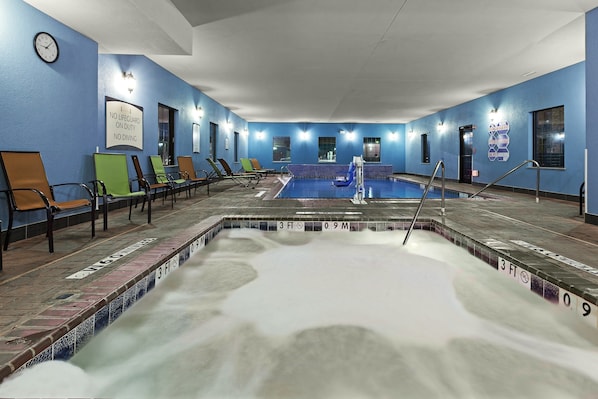 Spend time with family and friends in the indoor pool.