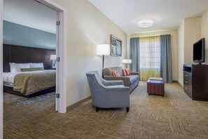 Sink into the cozy sofa after a day exploring the area.