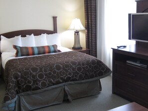 Drift to sleep in a comfortable bed after a wonderful day outside.