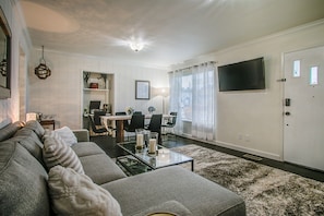 Cottage Living Entertainment Area looking towards Dining