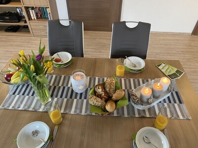 5-star apartment EG barrier-free, WiFi via DSL, Bad Brambach 