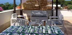 Terrace dining and relax area