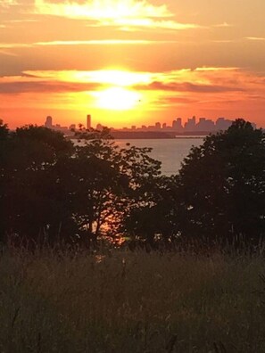 Sunset Boston Skyline 