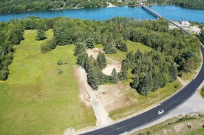 aerial view of property