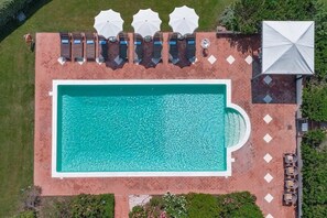 Aerial view of the swimming pool