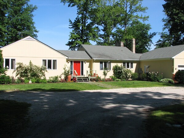 Front as you arrive