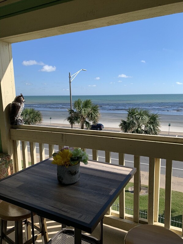 This is the view from the balcony. Great for relaxing.