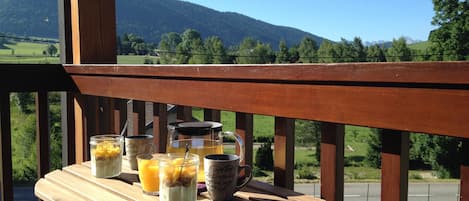 Breakfast on the balcony