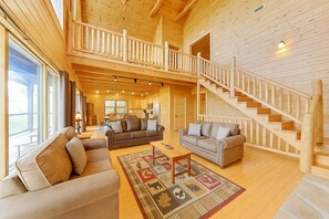 Living Room with Floor-to-Ceiling Windows