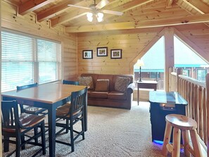 Second Floor Loft - Arcade Game, Pub Table & Sofa Sleeper + Balcony