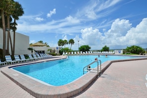 Enjoy a Day by the Pool - Skip the beach and take advantage of the peace of the Ocean Sands private outdoor pool.