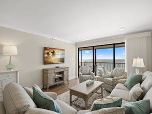 Bring Your Favorite Movies - Ocean Sands 908 features cozy couches and a large TV with a DVD Player. So after you’ve spent a day in the sun, lounge in the cool living room for some time with friends and family!