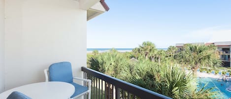 Enjoy the view! - Our 3rd floor balcony is the perfect place to enjoy ocean breezes and to raise a glass and toast to another perfect day in St. Augustine Beach, FL.