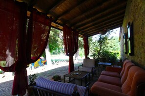 Furniture, Plant, Interior Design, Tree, Shade, Real Estate, Leisure, Wood, Cottage, Building