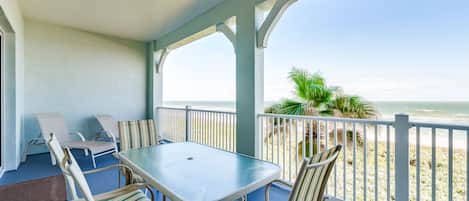 Welcome to 843 Cinnamon Beach! - From the long, covered, ultra-comfortable balcony of this condo, you have gorgeous views of a beach.